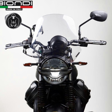 Cupolino Biondi Touring per Moto Guzzi V7 dal 2017 e V9 Roamer e Bobber Cupolino Biondi Touring per Moto Guzzi V7 dal 2017 e V9 Roamer e Bobber
