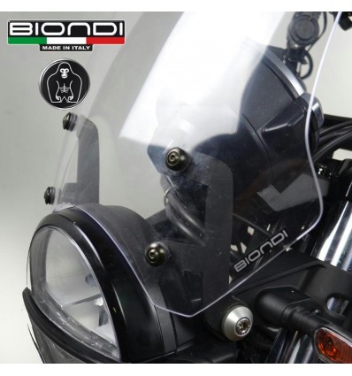 Cupolino Biondi Touring per Moto Guzzi V7 dal 2017 e V9 Roamer e Bobber Cupolino Biondi Touring per Moto Guzzi V7 dal 2017 e V9 Roamer e Bobber