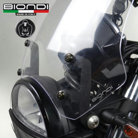Cupolino Biondi Touring per Moto Guzzi V7 dal 2017 e V9 Roamer e Bobber Cupolino Biondi Touring per Moto Guzzi V7 dal 2017 e V9 Roamer e Bobber