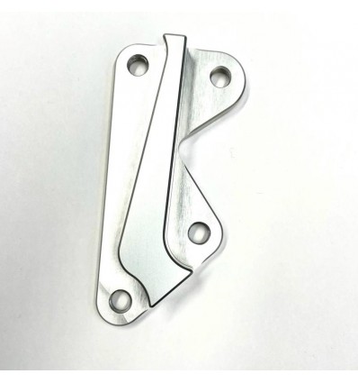 Staffa Lightech per disco freno maggiorato da 190 mm Honda Dio argento Staffa Lightech per disco freno maggiorato da 190 mm Honda Dio argento