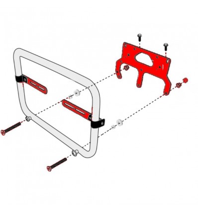 Kit Attacco Givi per Tool Box S250 su telai CAM Suzuki DL650-1000 V-Strom dal 2017 Kit Attacco Givi per Tool Box S250 su telai CAM Suzuki DL650-1000 V-Strom dal 2017