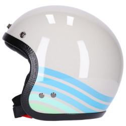 Casco Roeg Jettson Vintage grafica Wai bianco e azzurro Casco Roeg Jettson Vintage grafica Wai bianco e azzurro