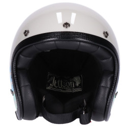Casco Roeg Jettson Vintage grafica Wai bianco e azzurro Casco Roeg Jettson Vintage grafica Wai bianco e azzurro