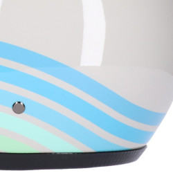 Casco Roeg Jettson Vintage grafica Wai bianco e azzurro Casco Roeg Jettson Vintage grafica Wai bianco e azzurro