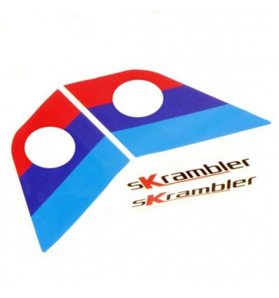 Coppia di adesivi Unit Garage Skrambler per serbatoio BMW K100