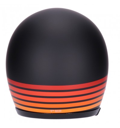 Casco Roeg Jettson 2.0 Vintage grafica Highway nero opaco e arancio Casco Roeg Jettson 2.0 Vintage grafica Highway nero opaco e arancio