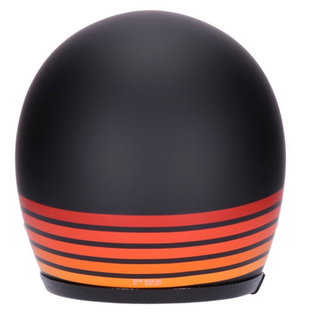 Casco Roeg Jettson 2.0 Vintage grafica Highway nero opaco e arancio Casco Roeg Jettson 2.0 Vintage grafica Highway nero opaco e arancio