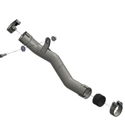 Raccordo elimina catalizzatore Leovince per Benelli Leoncino 500 Raccordo elimina catalizzatore Leovince per Benelli Leoncino 500