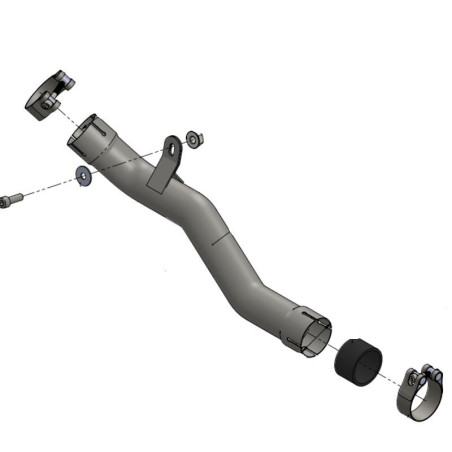 Raccordo elimina catalizzatore Leovince per Benelli Leoncino 500 Raccordo elimina catalizzatore Leovince per Benelli Leoncino 500