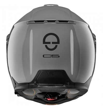 Casco apribile Schuberth C5 monocolore grigio lucido Casco apribile Schuberth C5 monocolore grigio lucido