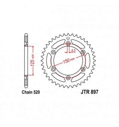 Kit catena corona e pignone DID per Aprilia Dorsoduro 750 Kit catena corona e pignone DID per Aprilia Dorsoduro 750