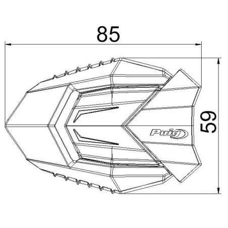 Tamponi paratelaio Puig R19 per Aprilia Dorsoduro 750, 900 e 1200 Tamponi paratelaio Puig R19 per Aprilia Dorsoduro 750, 900 e 1200