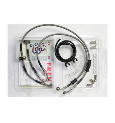 Kit Fren Tubo per Aprilia Dorsoduro 750 con ABS in acciaio con guaina Kit Fren Tubo per Aprilia Dorsoduro 750 con ABS in acciaio con guaina