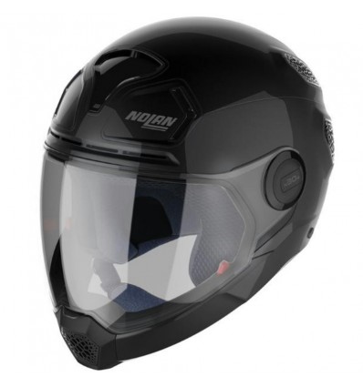 Casco Nolan N30.4 VP Classic monocolore nero lucido