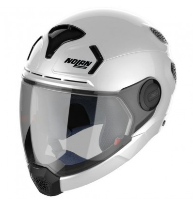 Casco Nolan N30.4 VP Classic monocolore bianco metal