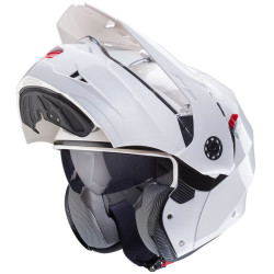 Casco Caberg Tourmax X apribile enduro doppia visiera bianco lucido Casco Caberg Tourmax X apribile enduro doppia visiera bianco lucido
