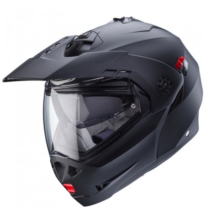 Casco Caberg Tourmax X apribile enduro doppia visiera nero opaco
