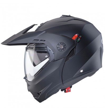 Casco Caberg Tourmax X apribile enduro doppia visiera nero opaco Casco Caberg Tourmax X apribile enduro doppia visiera nero opaco