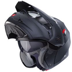 Casco Caberg Tourmax X apribile enduro doppia visiera nero opaco Casco Caberg Tourmax X apribile enduro doppia visiera nero opaco