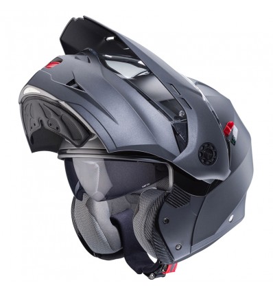 Casco Caberg Tourmax X apribile enduro doppia visiera antracite opaco Casco Caberg Tourmax X apribile enduro doppia visiera antracite opaco