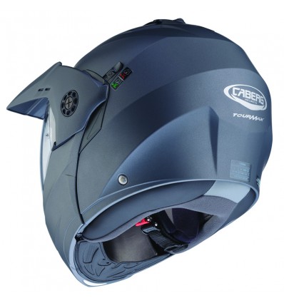 Casco Caberg Tourmax X apribile enduro doppia visiera antracite opaco Casco Caberg Tourmax X apribile enduro doppia visiera antracite opaco