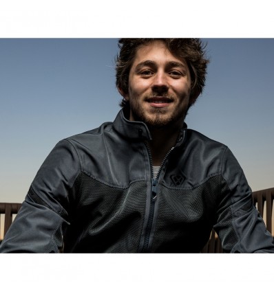 Giacca da moto Ixon Fresh Slim in rete leggera nera Giacca da moto Ixon Fresh Slim in rete leggera nera