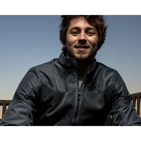 Giacca da moto Ixon Fresh Slim in rete leggera nera Giacca da moto Ixon Fresh Slim in rete leggera nera