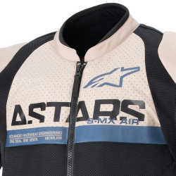 Giacca da moto Alpinestars SMX Air nero e beige Giacca da moto Alpinestars SMX Air nero e beige