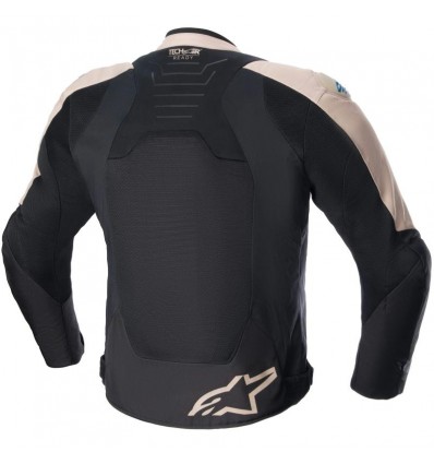Giacca da moto Alpinestars SMX Air nero e beige Giacca da moto Alpinestars SMX Air nero e beige