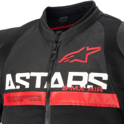 Giacca da moto Alpinestars SMX Air nero e rosso Giacca da moto Alpinestars SMX Air nero e rosso