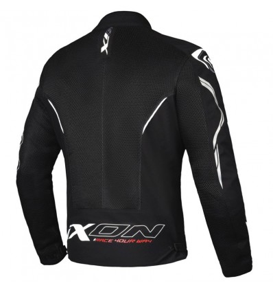 Giacca da moto Ixon Flicker nero e bianco Giacca da moto Ixon Flicker nero e bianco