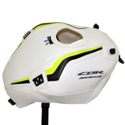 Copriserbatoio Bagster per Honda CBR 500 R dal 2019 in similpelle bianco, giallo e nero