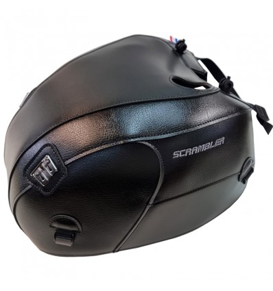 Copriserbatoio Bagster per Triumph Scrambler 1200 in similpelle nero