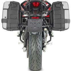 Portavaligie laterale Givi PL ONE-FIT Monokey su Triumph Tiger Sport 660 Portavaligie laterale Givi PL ONE-FIT Monokey su Triumph Tiger Sport 660