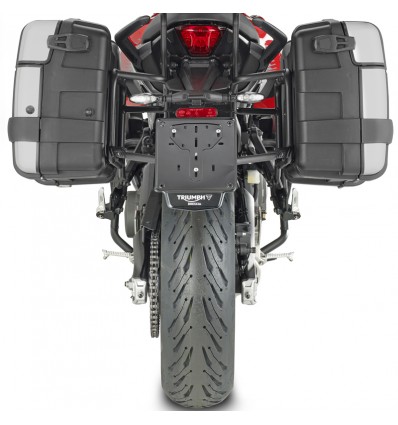 Portavaligie laterale Givi PL ONE-FIT Monokey su Triumph Tiger Sport 660 Portavaligie laterale Givi PL ONE-FIT Monokey su Triumph Tiger Sport 660