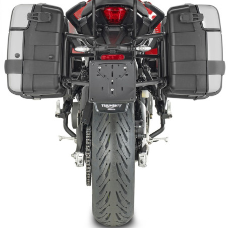 Portavaligie laterale Givi PL ONE-FIT Monokey su Triumph Tiger Sport 660 Portavaligie laterale Givi PL ONE-FIT Monokey su Triumph Tiger Sport 660