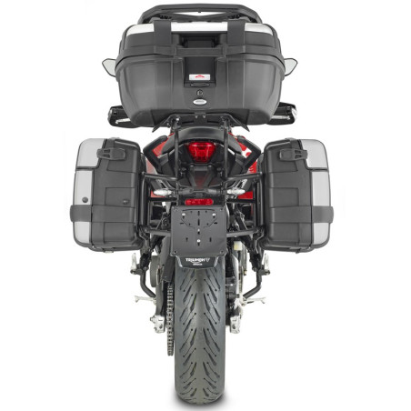 Portavaligie laterale Givi PL ONE-FIT Monokey su Triumph Tiger Sport 660 Portavaligie laterale Givi PL ONE-FIT Monokey su Triumph Tiger Sport 660