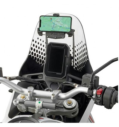 Traversino Givi per cruscotto su Ducati Desert X Traversino Givi per cruscotto su Ducati Desert X