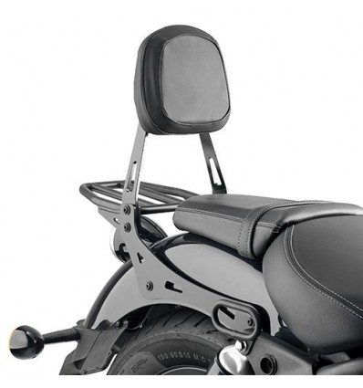 Schienalino con portapacchi Givi specifico per Royal Enfield Super Meteor 650 Schienalino con portapacchi Givi specifico per Royal Enfield Super Meteor 650