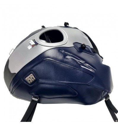 Copriserbatoio Bagster per BMW R1250RS dal 2018 in similpelle blu e argento Copriserbatoio Bagster per BMW R1250RS dal 2018 in similpelle blu e argento