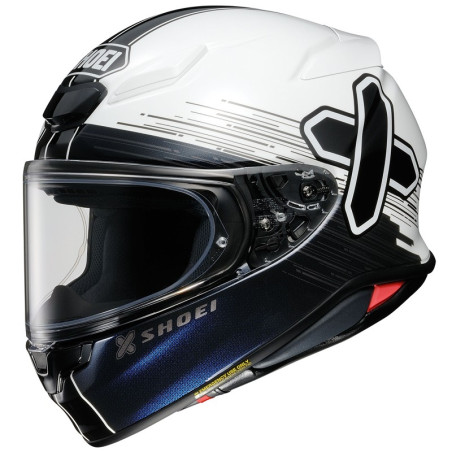 Casco Shoei NXR 2 Ideograph TC-6 bianco, nero e blu Casco Shoei NXR 2 Ideograph TC-6 bianco, nero e blu