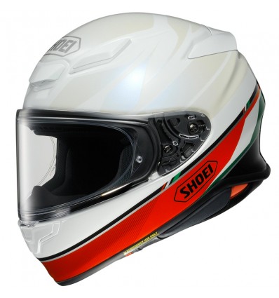 Casco Shoei NXR 2 Nocturne TC-4 bianco con tricolore Casco Shoei NXR 2 Nocturne TC-4 bianco con tricolore