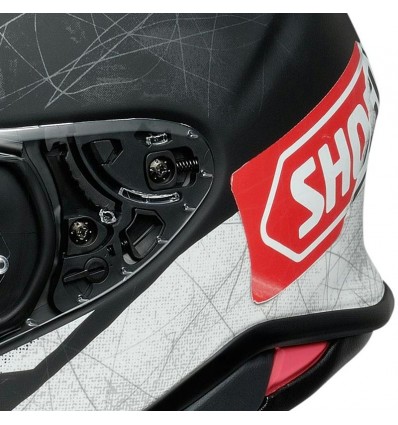 Casco Shoei NXR 2 Scanner TC-5 nero opaco, bianco e rosso Casco Shoei NXR 2 Scanner TC-5 nero opaco, bianco e rosso