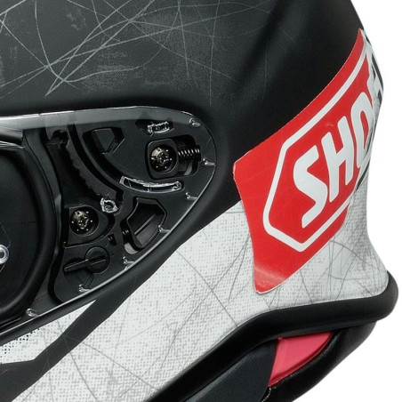 Casco Shoei NXR 2 Scanner TC-5 nero opaco, bianco e rosso Casco Shoei NXR 2 Scanner TC-5 nero opaco, bianco e rosso