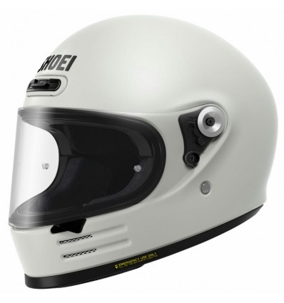Casco Shoei Glamster 06 vintage monocolore bianco lucido Casco Shoei Glamster 06 vintage monocolore bianco lucido