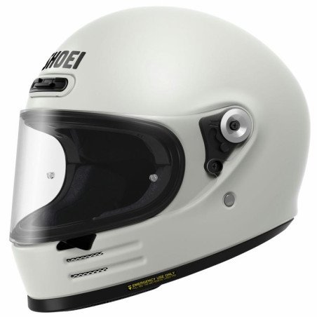 Casco Shoei Glamster 06 vintage monocolore bianco lucido Casco Shoei Glamster 06 vintage monocolore bianco lucido