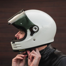 Casco Shoei Glamster 06 vintage monocolore bianco lucido Casco Shoei Glamster 06 vintage monocolore bianco lucido