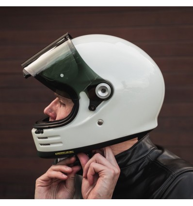 Casco Shoei Glamster 06 vintage monocolore bianco lucido Casco Shoei Glamster 06 vintage monocolore bianco lucido