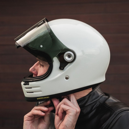 Casco Shoei Glamster 06 vintage monocolore bianco lucido Casco Shoei Glamster 06 vintage monocolore bianco lucido