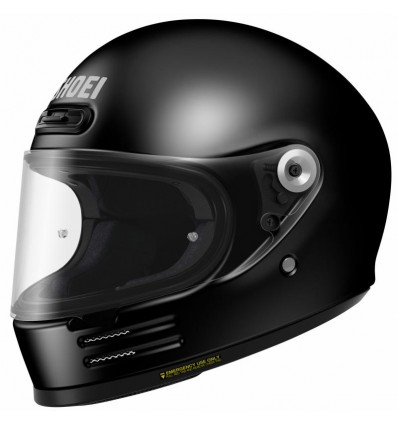 Casco Shoei Glamster 06 vintage monocolore nero lucido Casco Shoei Glamster 06 vintage monocolore nero lucido